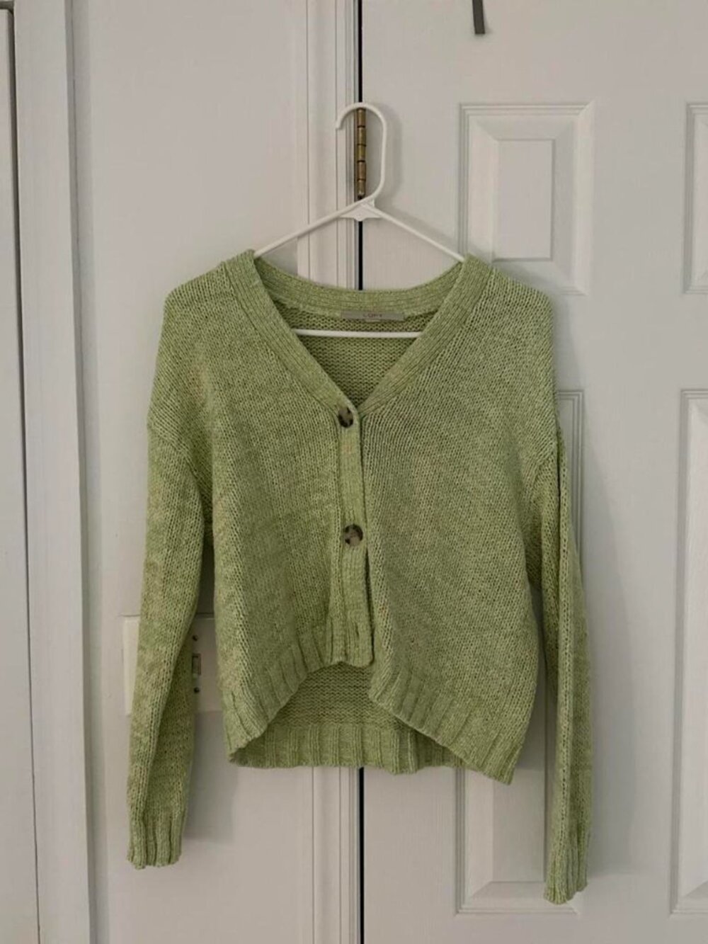 LOFT Women's Green Cardigan